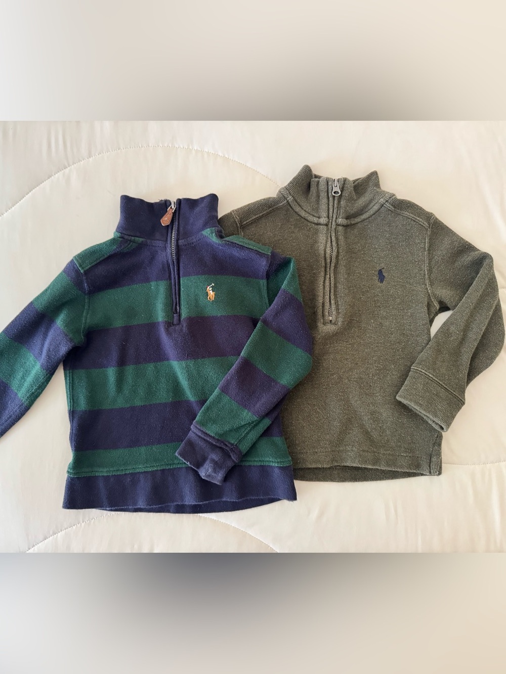 Polo Ralph Lauren Boys 2T Quarter Zip Pullover Sweaters Lot of 2